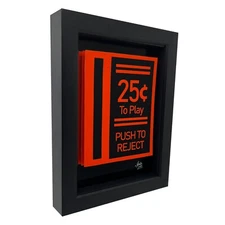 Arcade Coin Slot Retro Video Game Room Token Mancave Sign 3D Pop Art Decor Print