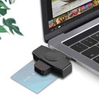 Card Reader Foldable DOD Type C Common Access CAC Smart Card Reader SIM Card/IC