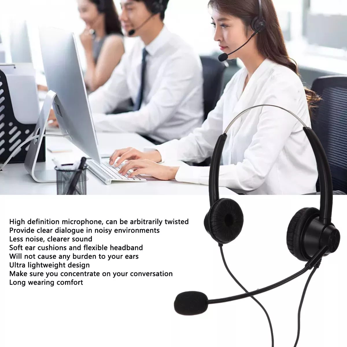 2.5 mm telephone headset hot sale