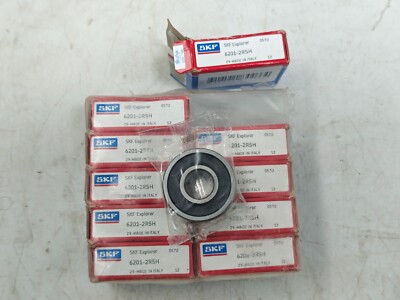 (Qty.10) 6201-2RSH SKF Deep Groove Ball Bearing 6201 2RSH SKF ITALY Lot Of 10