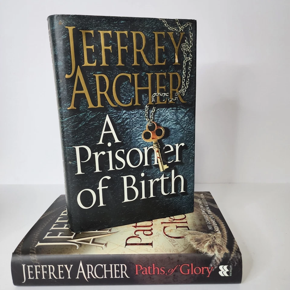 2 x Jeffrey Archer Hardcover Books A Prisoner of Birth & Paths of Glory Thriller - Image 2 of 4