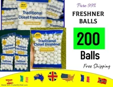 200 Balls Classic Scent Storage Freshener – Closet Drawer Wardrobe Use - 400g