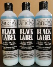 Randy's Black Label Ceramic, Glass, Metal Cleaner - 12 Fl Oz Bottles - 3 BOTTLES