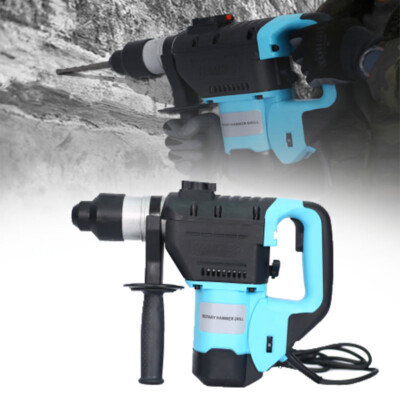 Rotary Hammer 1100W(Blue + Black) 1-1/2'' SDS Plus Rotary Hammer Drill 3 Function