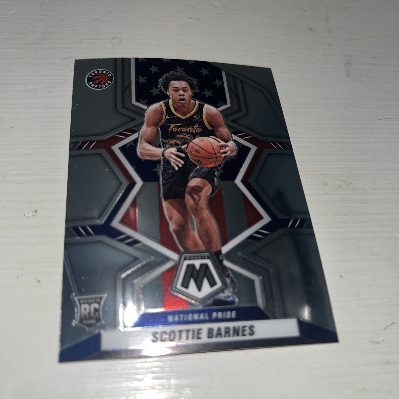 2021-22 Mosaic Basketball National Pride Base #257 Scottie Barnes RC