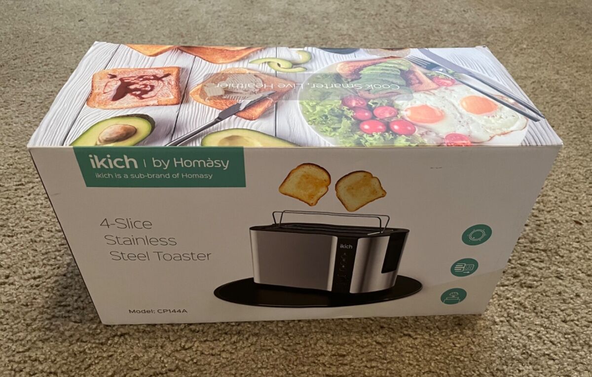 iKich Stainless Steel Black CP144A Smart Function 4 Slice iKich Stainless Steel Black CP144A Smart Function 4 Slice