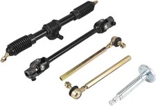 Steering Wheel assembly Tie Rod Rack Adjustable Shaft Kits Fit for Go Kart ATV