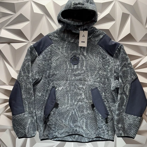 Pull polaire bleu peau de serpent Supreme X NIKE ACG taille M