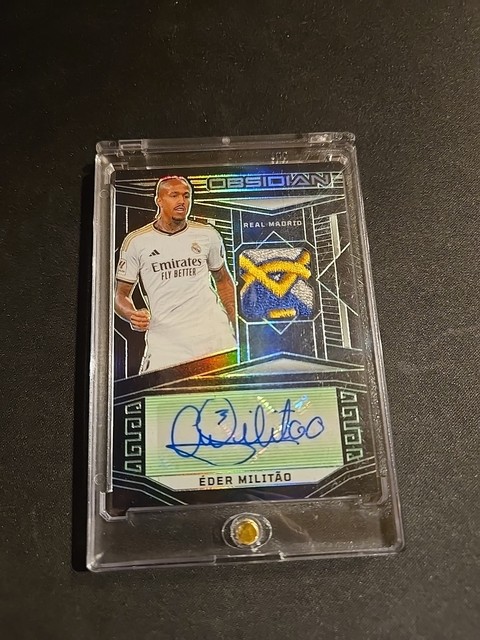Panini Obsidian Eder Militao Auto Patch low numbered /5 Real Madrid Signature