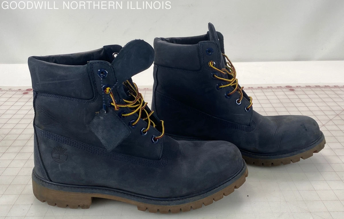 Timberland Leather Upper Blue Boots for Men for Sale | Shop  display picture 2