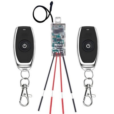 Meskliu Mini Remote Control Switch,DC 5V/12V/24V/ 5A Relay DC5-24V--5A relay 