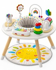 4-in-1 Baby Activity Center, Montessori-Inspired Design, 8 Interactive