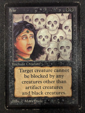 Fear - Beta - LP - MTG - Magic the Gathering - Black - Enchant