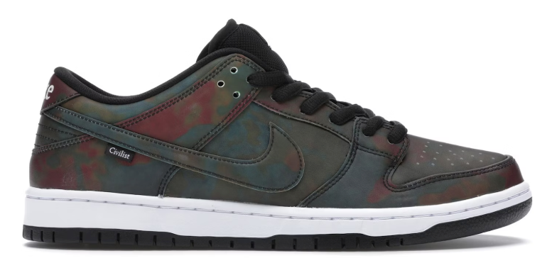 Size Nike Civilist x Dunk Pro SB QS Low Thermography