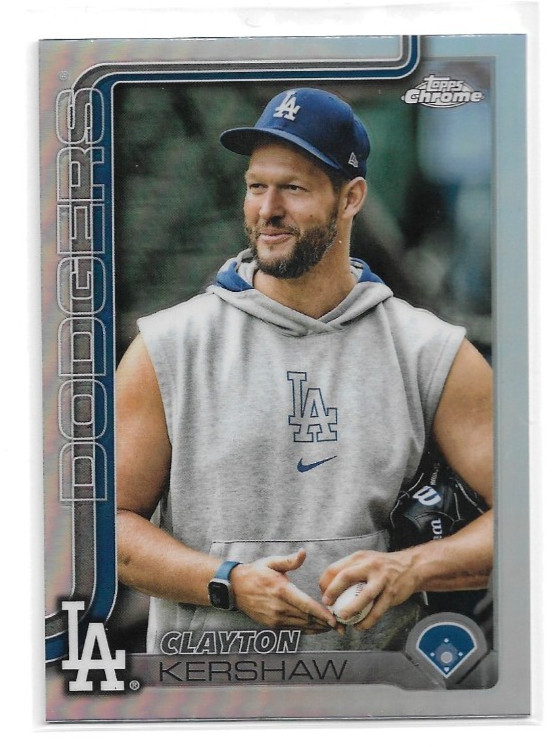 2025 Topps Chrome Clayton Kershaw Image Variation LA Dodgers #88