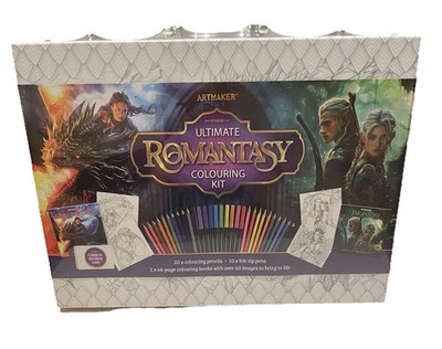 Artmaker Romantasy Ultimate Coloring Kit Dragon Riders Fantasy