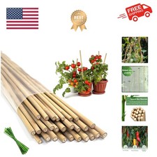 Plant Stakes,20Pcs Bamboo Stakes,18 Inches Natural Bamboo Plant Support Stake...