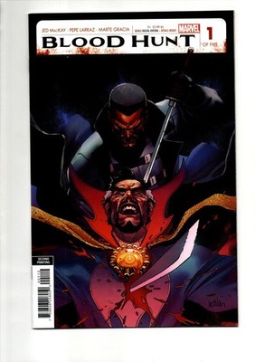 (JT)  Marvel Blunt Hunt 1 Comic High Grade NM 9.2 Rare Horror Bag Board Scan 2nd