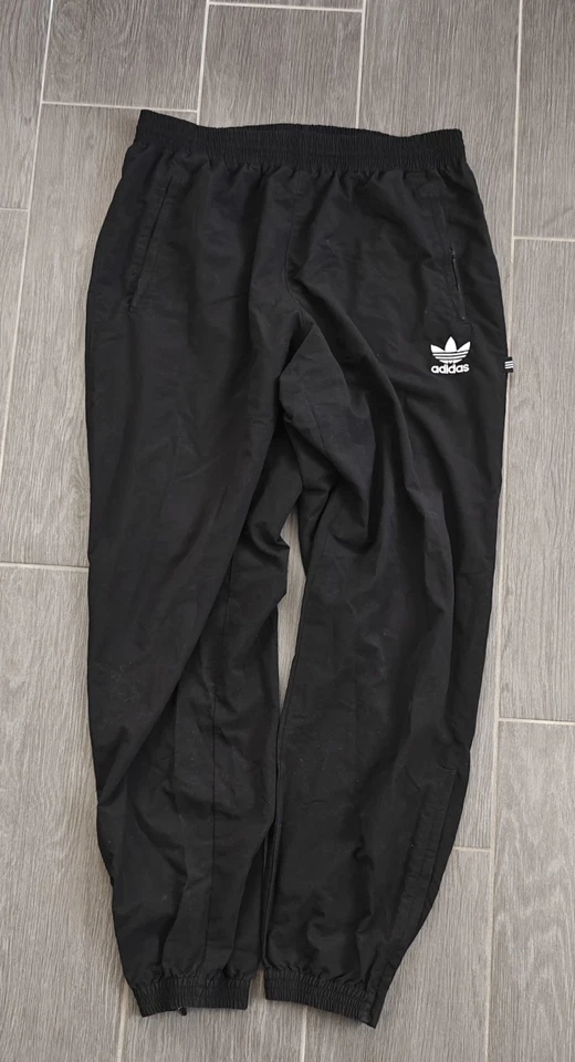 Adidas Trainingshose Vintage Baggy Loose Fit Schwarz Gr. L  Y2K Streetwear - Bild 1 von 4