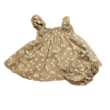 Quincy Mae Smocked Jersey Dress Butterflies 0-3 Months Baby Girl Dress