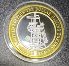 1998 $10 Silver Legacy Reno, NV .999 Silver Striker Gaming Token