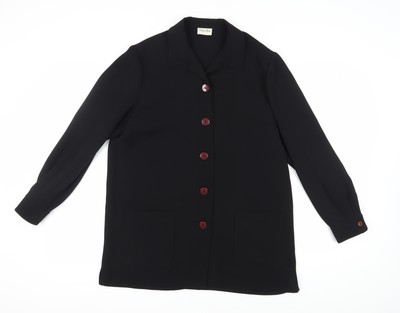 Viyella Damen Blazer schwarz, UK 14, mittellang, elegant