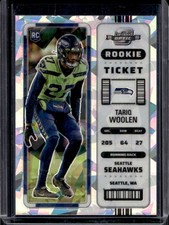 2022 Panini Contenders Optic Tariq Woolen RC Cracked Ice Rookie Ticket #/22