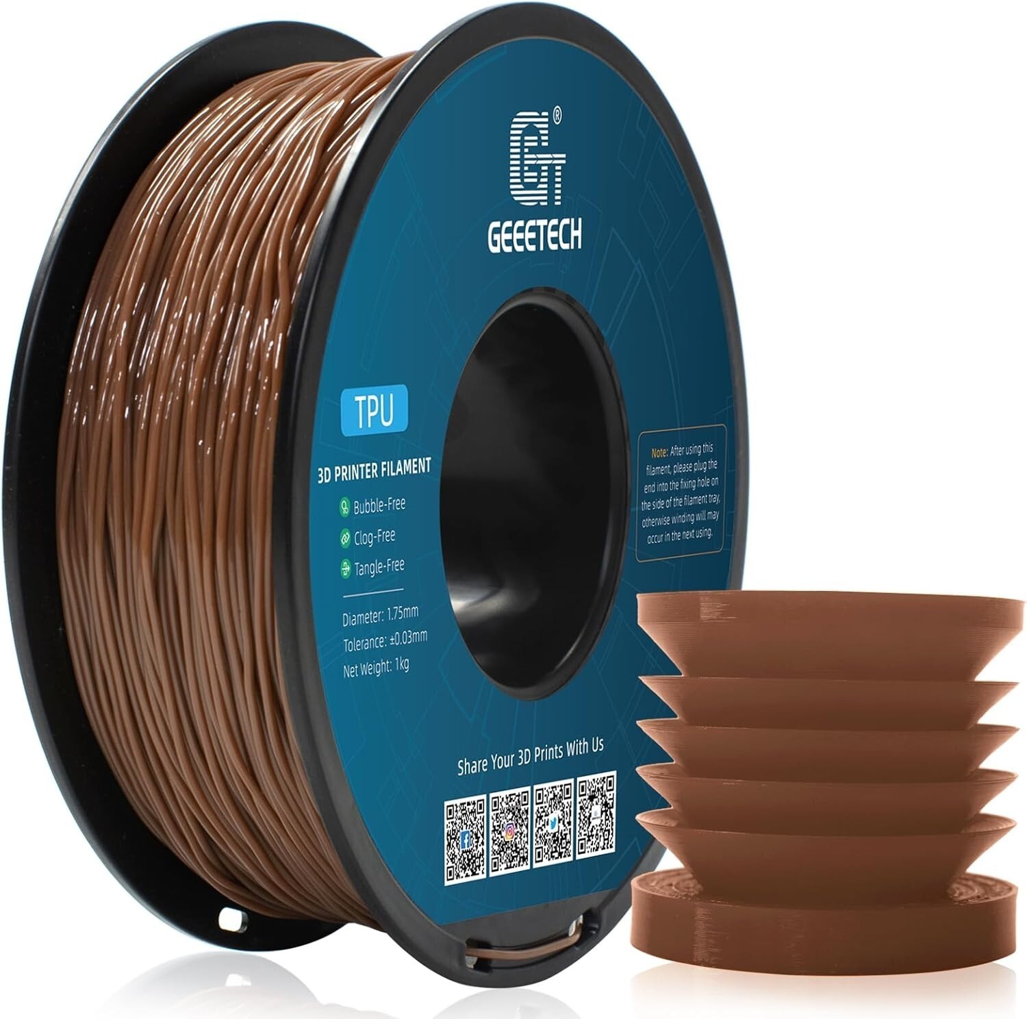 Geeetech 3D Drucker Filament 1,75mm 1KG/rolle PLA/ABS+/Matte PLA/PETG/TPU/Silk