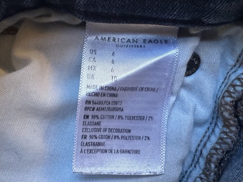 American Eagle zerrissen blau Denim Jeansshorts Größe 6 - Bild 5 von 8