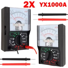 2x Analog Multimeter Voltmeter Ammeter Ohmmeter Tester Meter OHM Volt AC/DC NEW