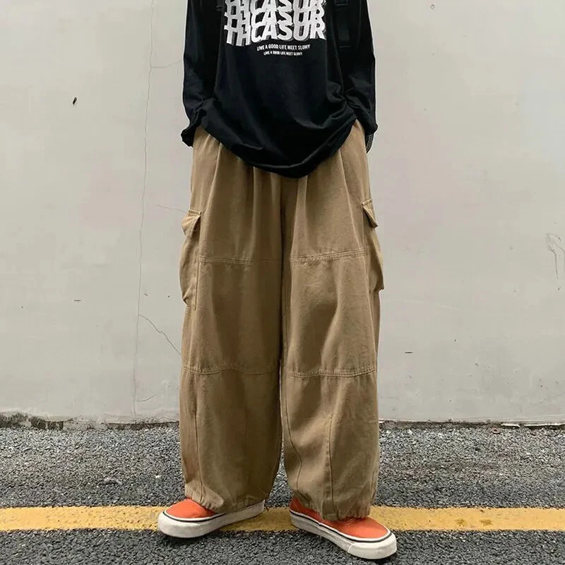 Cargo Pants Men Streetwear Solid Harajuku Loose Straight Trousers Wide-leg Pants
Opens in a new wind