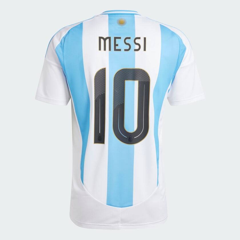 ADIDAS MESSI ARGENTINA 2024 HOME JERSEY SIZES WHITE/BLUE COLOR