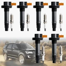 For DG549 Ford F-150 Lincoln MKS MKT 6 Motorcraft Ignition Coil Spark Plug SP534