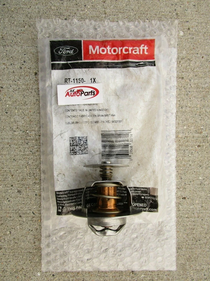 TERMOSTATO REFRIGERANTE MOTOR FORD MERCURY F8RZ-8575-CA MOTORCRAFT RT-1150 OEM NUEVO Foto 3 de 4
