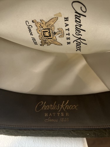 CHARLES KNOX Hat Vintage 7 1/8 NEW YORK HAT. Rare! - Gem