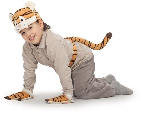 Fasching Kostüm Kinder für 3-5 Jahre Faschingskostüm Karneval Tiger - Afbeelding 1 van 2