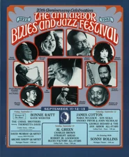 20th Anniversary Ann Arbor Blues & Jazz Festival Concert Poster (1992) Original