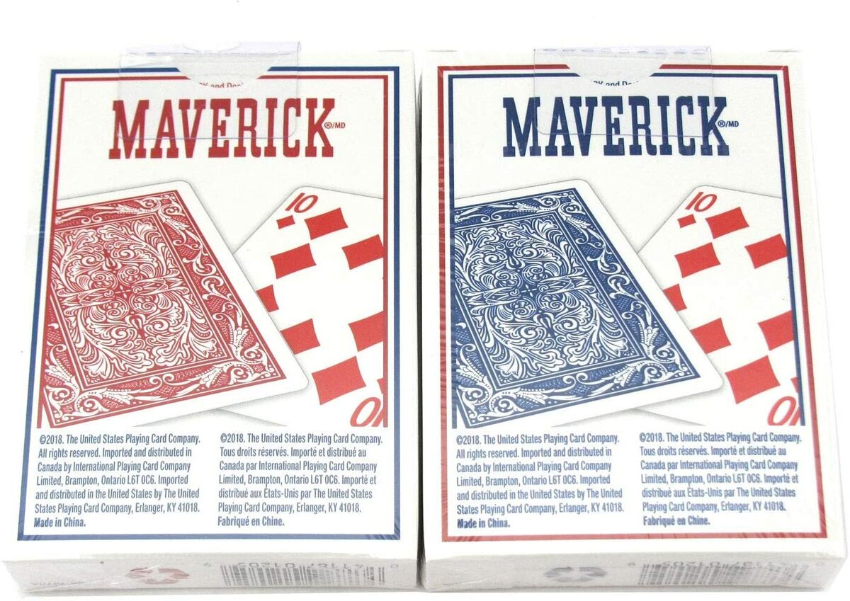  Maverick Playing Cards, Standard Index, (Pack of 12