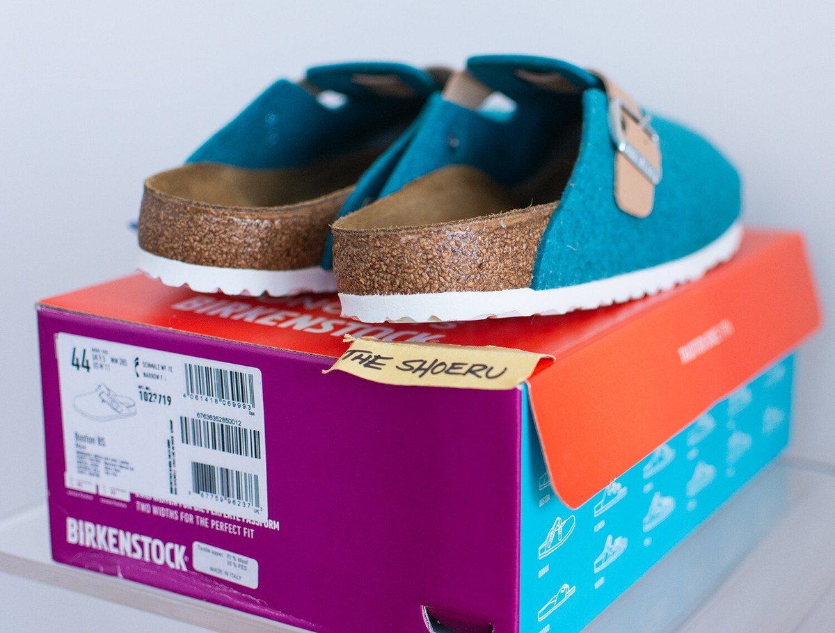 Concepts x Birkenstock Boston BS Felt - Aqua - DS Size 44 (US 11