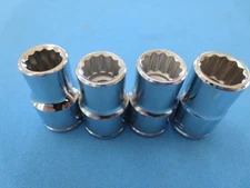 4 pc. Set, BLACKHAWK by Proto ½” Dr., 12 Point Metric Socket, 11, 12, 13, 14MM