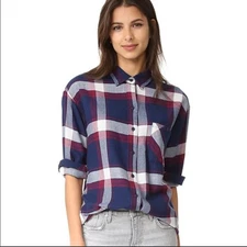 Rails Jackson Button Down Flannel Top