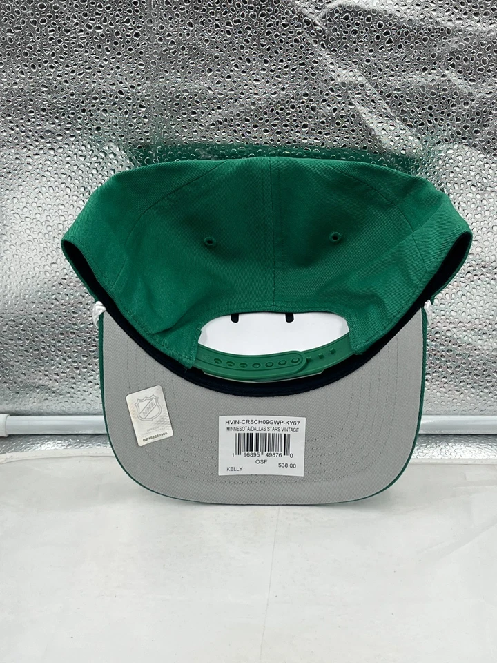 Кепка бейсболка регулируемая Minnesota North Stars NHL '47 ретро зеленая сцепка веревка - Изображение 3 из 4