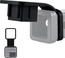 SINGARO 2 Inch Universal Flag Tow Hitch Covers, Trailer 1, American Flag-B 