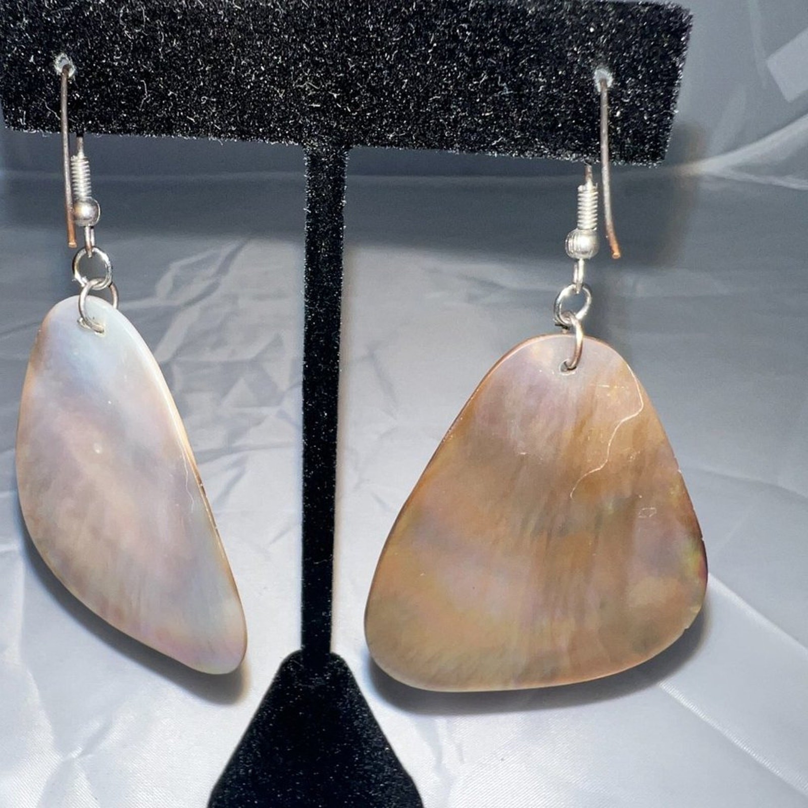 Tortoise shell fishhook earrings - image 3