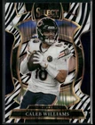 2025 Panini Select - Concourse Caleb Williams #73 Zebra Shock Prizm