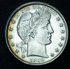 1892 50c Barber Half Dollar AU/BU Slider ~ 29070