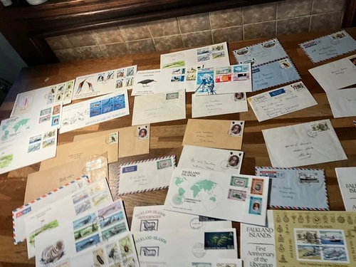 FALKLAND ISLANDS FDC & airmails 35x k8