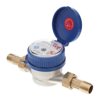 Hemobllo Water Meter Water Flow Meter Cold Water Meter for Garden and Home use