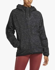Nike Therma-Fit Jacket Gray Women s Medium Full Zip Athletic Fleece Hoodie Cozy