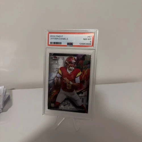 2024 Topps Finest Jayden Daniels #67 PSA 8  (RC)
